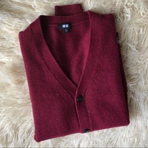 Uniqlo 100% lambswool cardigan